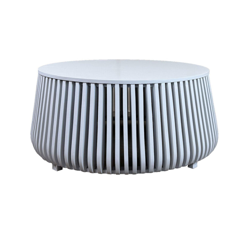 Round Drum Coffee Table (745573) - White