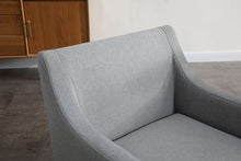 Load image into Gallery viewer, Upholstered Fabric Dining Chair With Arm - Gray
