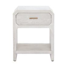 Load image into Gallery viewer, 20" Pedestal End Table With Drawer - White
