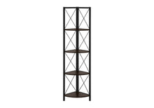 Load image into Gallery viewer, Four Tier Corner Bookcase (489790) - Espresso
