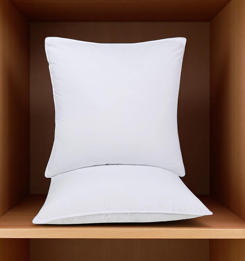 Medium Microfiber Hypoallergenic Bed Pillows (Set of 2) - European