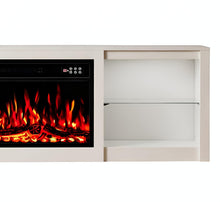 Load image into Gallery viewer, Fireplace Entertainment Center With Fireplace (734209) - Black
