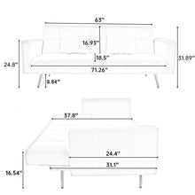 Load image into Gallery viewer, Teddy Fleece Sofa Bed With Luxurious Throw Pillows
