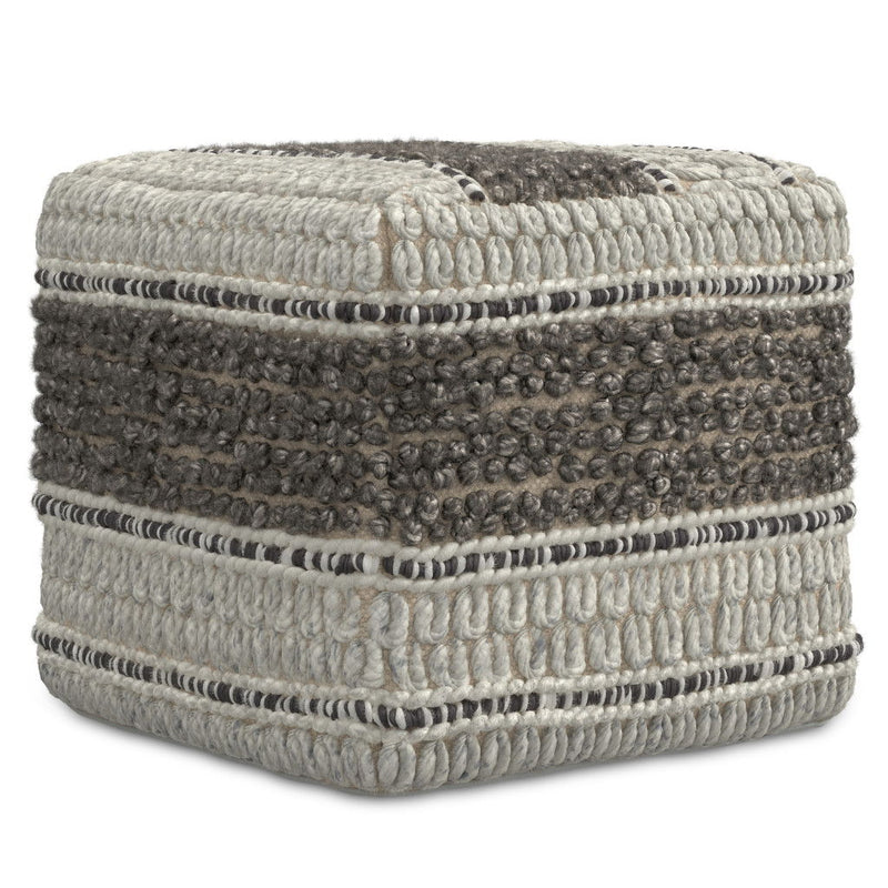 Pouf Ottoman Wool - Brown