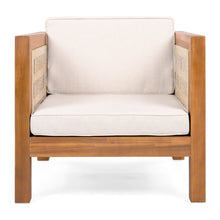 Load image into Gallery viewer, Outdoor Club Chair &amp; Rope Arm And Cushions
