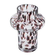 Load image into Gallery viewer, Abstract Cylinder Table Vase (574429) - Amber / Clear
