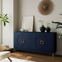 Load image into Gallery viewer, Modern Lacquered 4 Door Wooden Cabinet Sideboard Buffet Server Cabinet Storage Cabinet, For Living Room, Entryway, Hallway, Office, Kitchen And Dining Room
