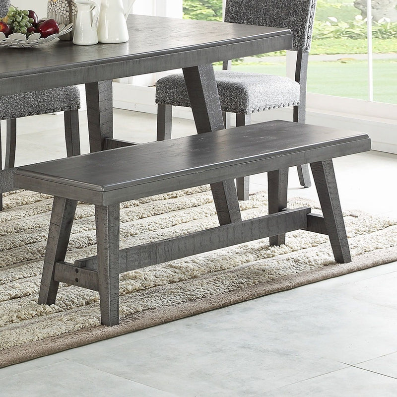 Dining Room Bench - Gray / Gray