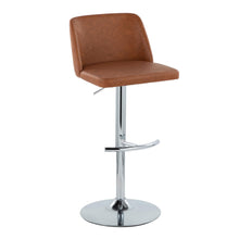 Load image into Gallery viewer, Toriano - Contemporary Adjustable Barstool With Swivel &amp; Rounded T Footrest (Set of 2)
