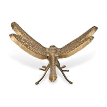 Load image into Gallery viewer, Dragonfly Figurine - Antiqued Gold
