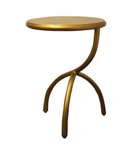 Load image into Gallery viewer, Iron Round End Table - Antique Brass
