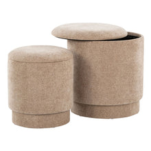 Load image into Gallery viewer, Marla - Upholste Contemporary Ottoman Set
