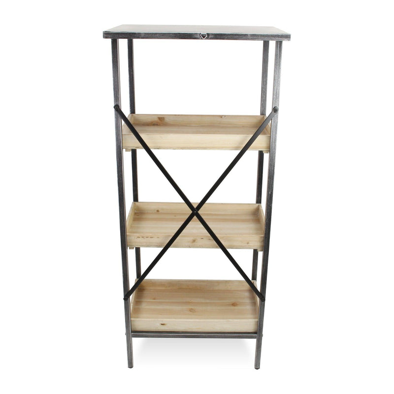 Three Tier Etagere Bookcase (738651) - Brown