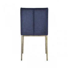 Load image into Gallery viewer, Upholstered Fabric Wing Back Dining Side Chairs (Set of 2) - Blue
