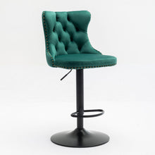 Load image into Gallery viewer, Swivel Barstools Adjusatble Seat Height, Modern Upholstered Bar Stools With Backs Comfortable Tufted For Home Pub And Kitchen Island (Set of 2)
