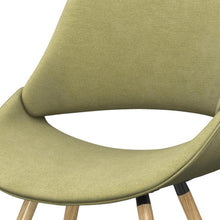 Load image into Gallery viewer, Wood Dining Parsons Chair - Neon Green / Brown
