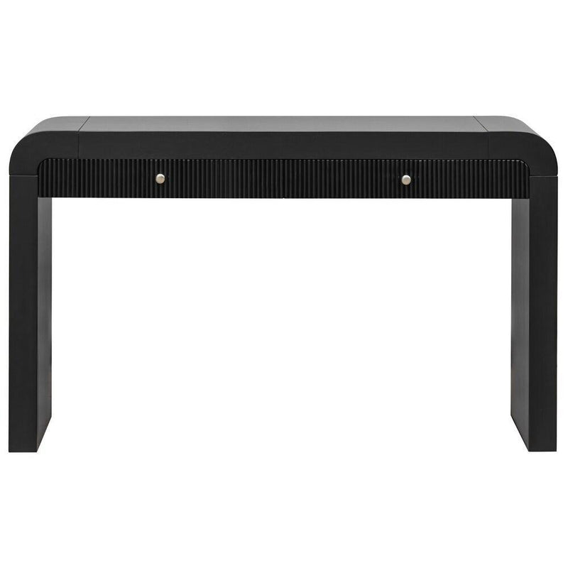 Double Pedestal Console Table With Two Drawers (738120) - Black