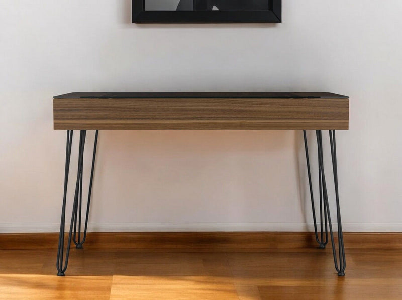 47" Computer Desk - Brown And Black