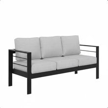 Load image into Gallery viewer, All-Weather Patio Sofa &amp; Cushions, 3 Seat Outdoor Couch
