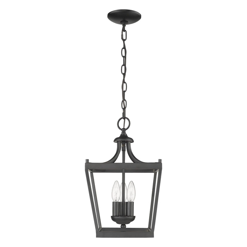 Metal Tapered Hanging Light - Vintage Black