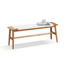 Load image into Gallery viewer, Design Dining Bench Bed Bench For Bedroom - White / Natural Oak
