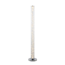 Load image into Gallery viewer, Steel LED Column Floor Lamp With Clear Drum Shade - White
