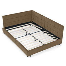 Load image into Gallery viewer, Upholstered Bed Frame With Tufted Backrest And Armrests
