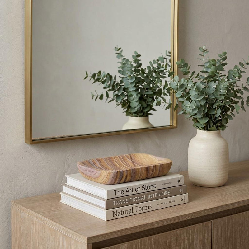 Stone Decorative Bowl - Taupe
