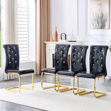 Load image into Gallery viewer, Elegant Design Alligator Skin Upholstered Dining Chairs
