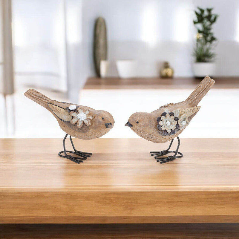 Polyresin Figurine (Set of 2) - Beige