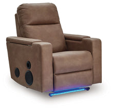 Load image into Gallery viewer, Lorrenton - Caramel - Glider Power Recliner With Audio System
