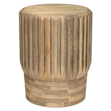 Load image into Gallery viewer, Wood Round End Table - Natural
