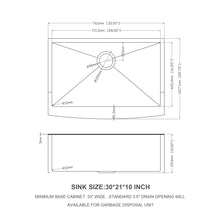 Load image into Gallery viewer, Farmhouse Kitchen Sink, Stainless Steel, Apron Front
