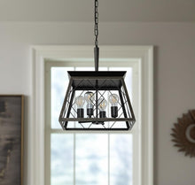 Load image into Gallery viewer, Four Light Metal Chandelier With Shades - Gold
