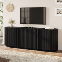 Load image into Gallery viewer, TV Stand With Fluted Tambour Style Door

