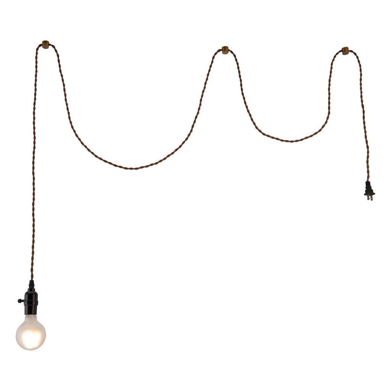 Lantern Plastic Dimmable Ceiling Light - Brass