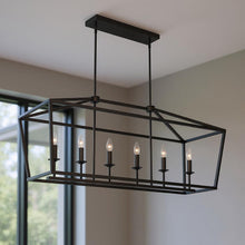 Load image into Gallery viewer, Candle Style Six Light Metal Dimmable Chandelier - Bronze
