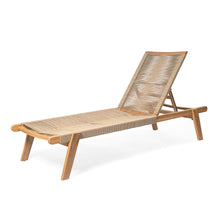 Load image into Gallery viewer, Catania - Outdoor Rope Chaise Lounge (Set of 2) - Teak / Beige
