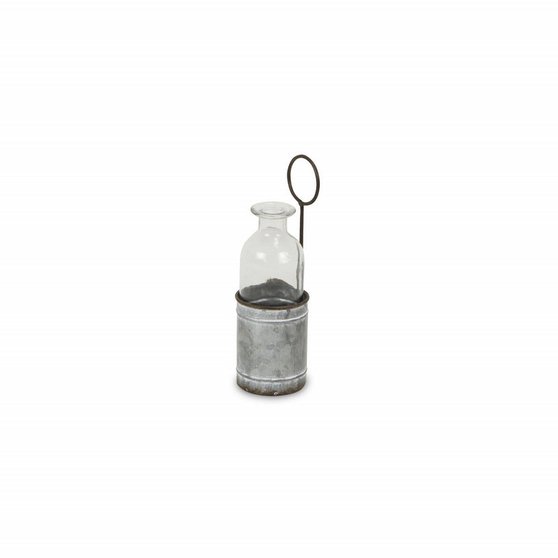 Decorative Bottle Tabletop Sculpture - Gray