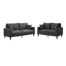 Load image into Gallery viewer, Modern Upholstered 2 Piece Sofa Set With 3 Seater And 2 Seater
