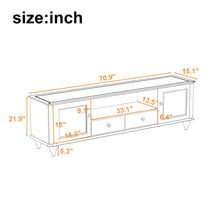 Load image into Gallery viewer, TV Stand For TVs Up To 80&quot;, Entertainment Center With Open Compartment
