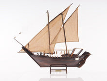 Load image into Gallery viewer, Hand Painted Dhow Medium Model Boat - Brown
