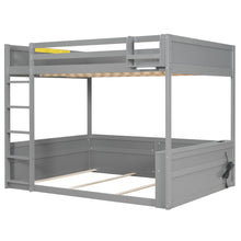 Load image into Gallery viewer, Bunk Bed With Built In Shelves, Storage Box, LED Light And USB Charging Station
