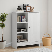 Load image into Gallery viewer, Classic Freestanding Bathroom And Kitchen Storage Cabinet With Adjustable Shelves - White
