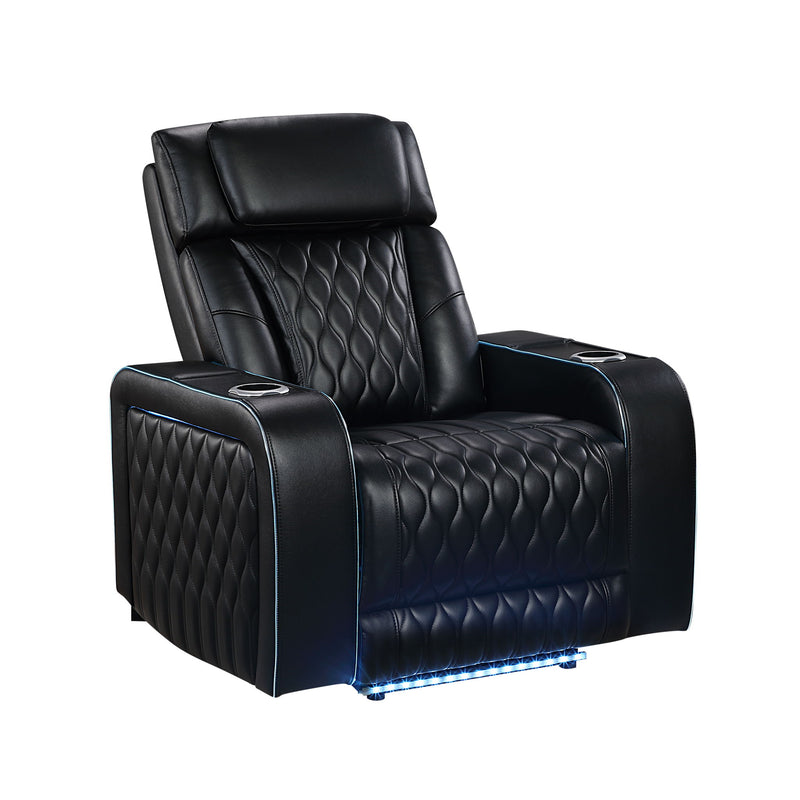 Electra - Power Recliner With Power Headrest, Massage, LED Lighting And USB Control