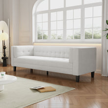Load image into Gallery viewer, 3 Seater Upholstered Tufted Sofa
