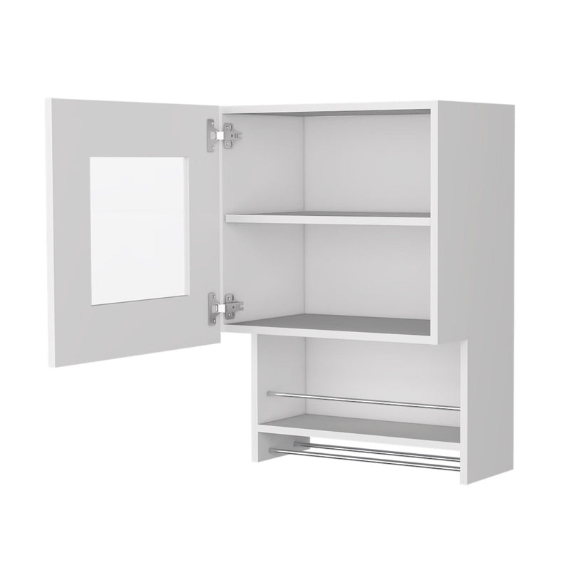 Accent Cabinet With Two Shelves - White