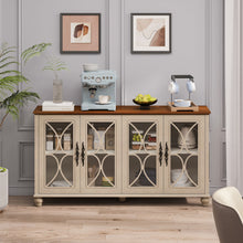 Load image into Gallery viewer, Elegant 4 Door Cabinet With Tempered Glass Doors

