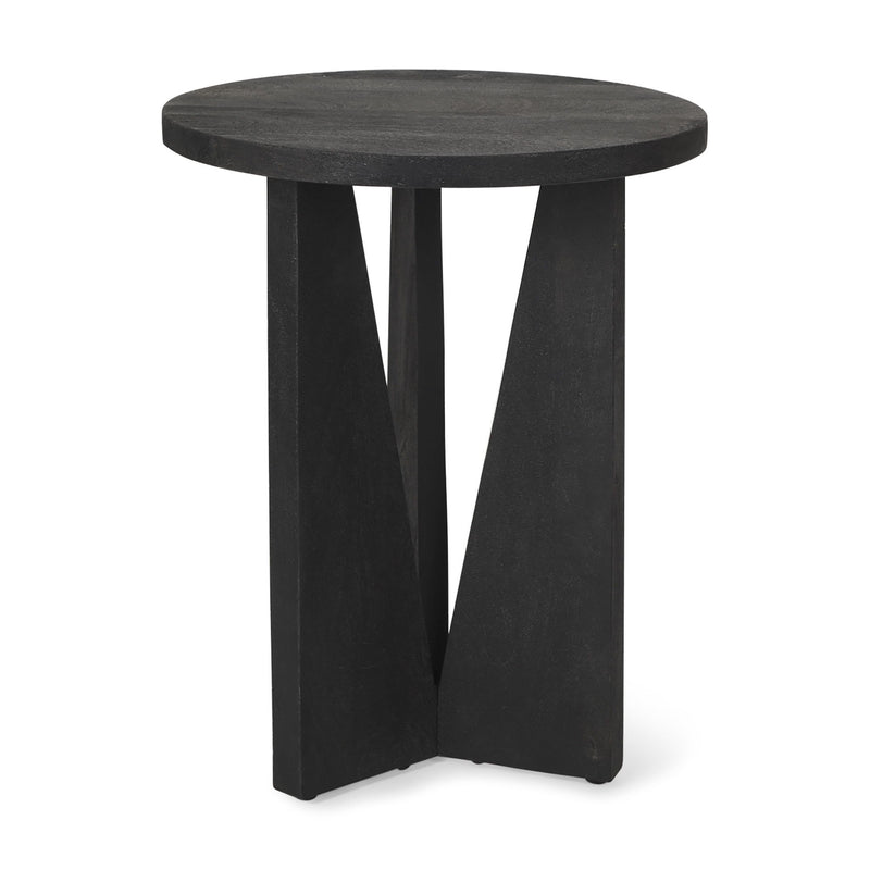 Solid Wood Wood Tray Table - Black