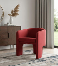 Load image into Gallery viewer, Contemporary Velvet Three Legged Chair - Dark Burnt Orange
